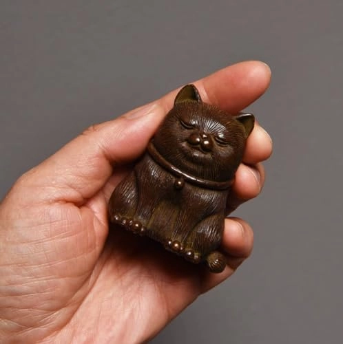 Lucky Cat - solid copper