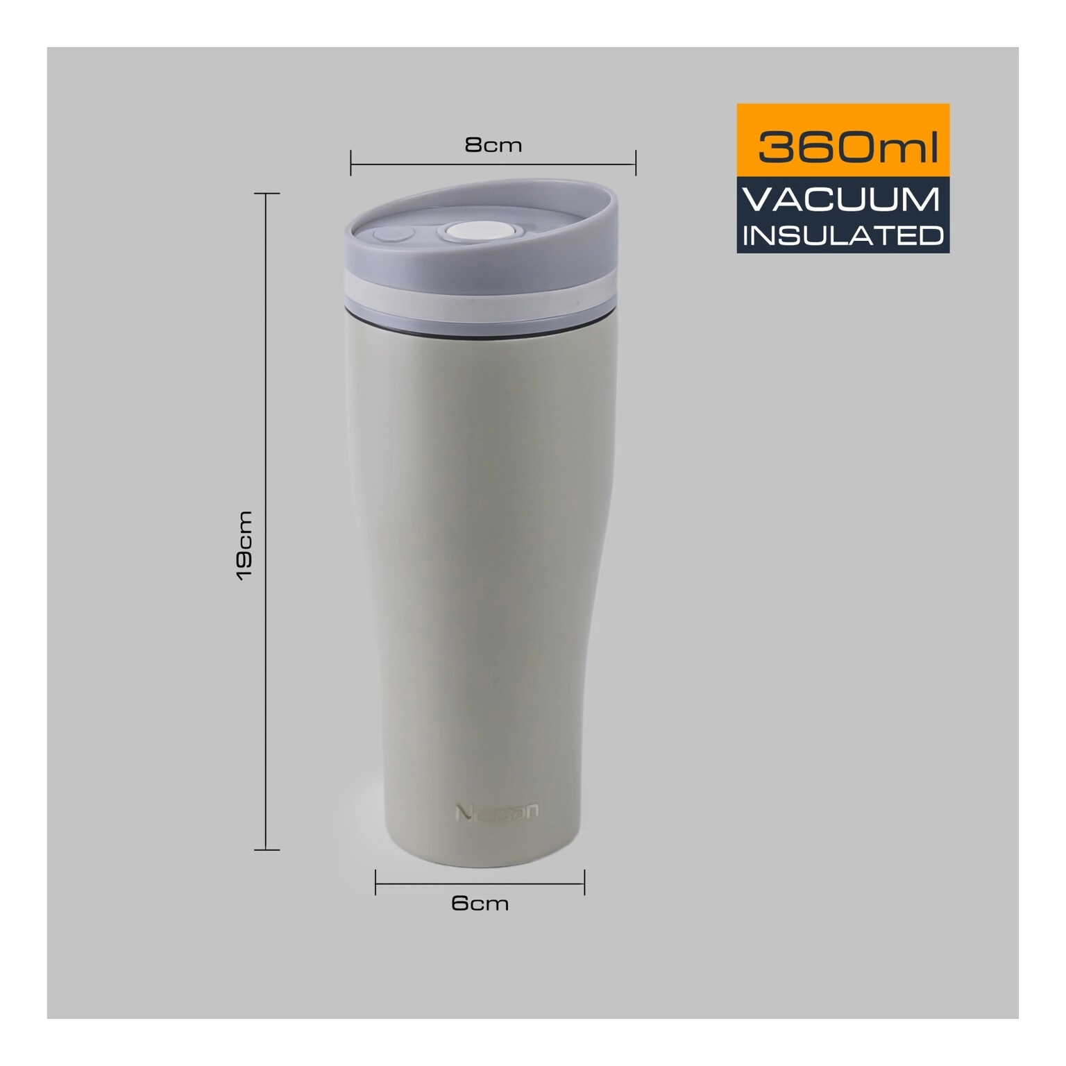 Stainless Steel Double Wall Vacuum Mug - 360ml
