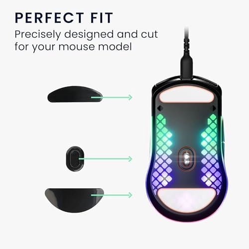 Replacement Mouse Feet Set - SteelSeries Aerox 3 Black