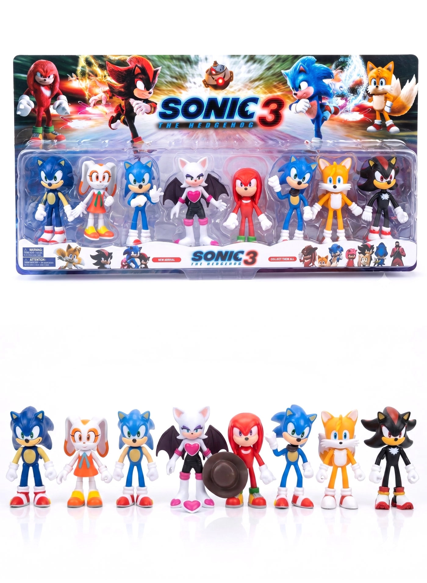 Sonic + Shadow + Knuckles + Tails + Rouge + Cream - Sonic