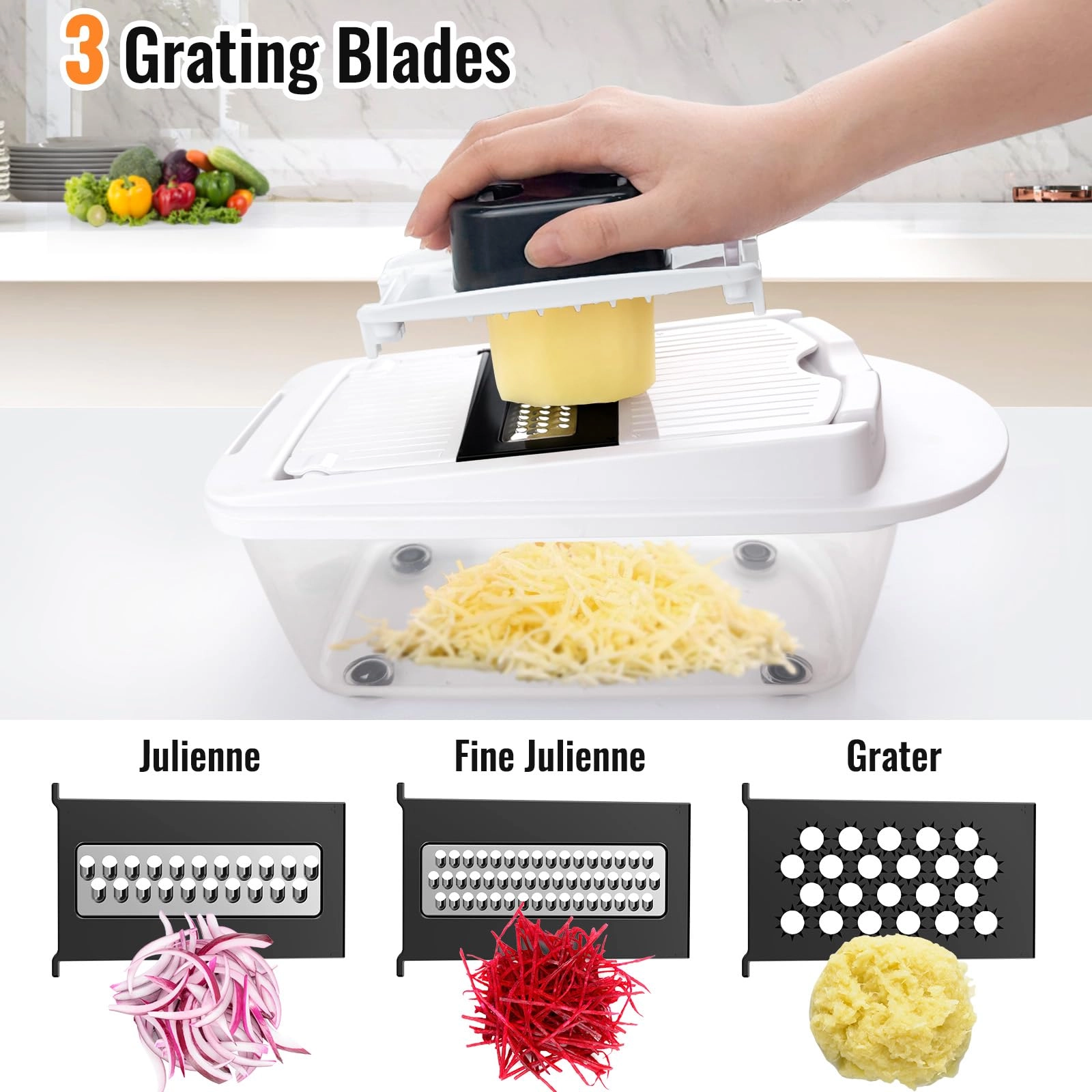 Vegetable Chopper - 17L 12 Blade