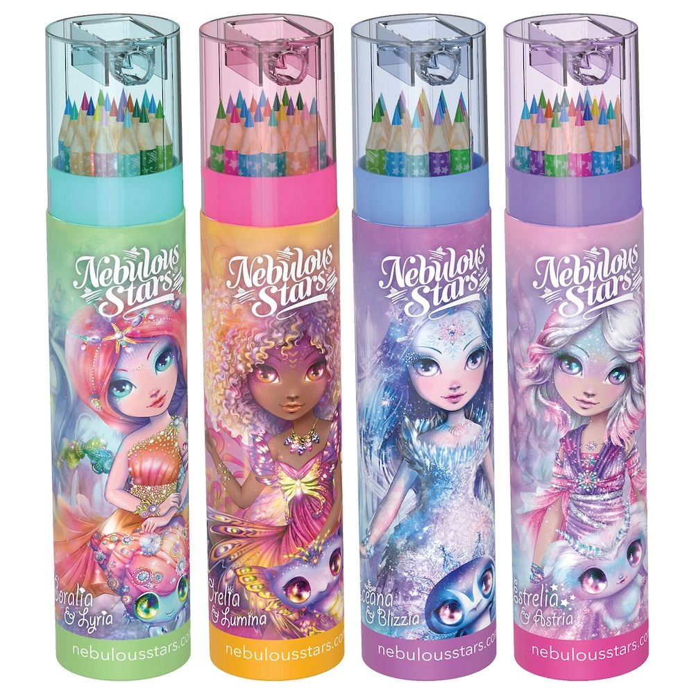 Nebulous Stars Sketch & Color Pencil Tube - 18 coloured pencils