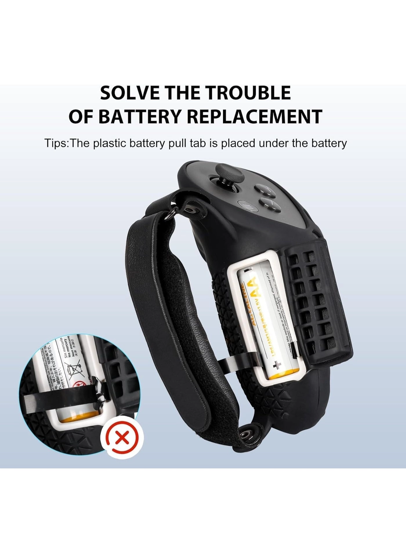 Controller Grips for Quest 3 - Upgraded Adjustable Foam Knuckle Straps