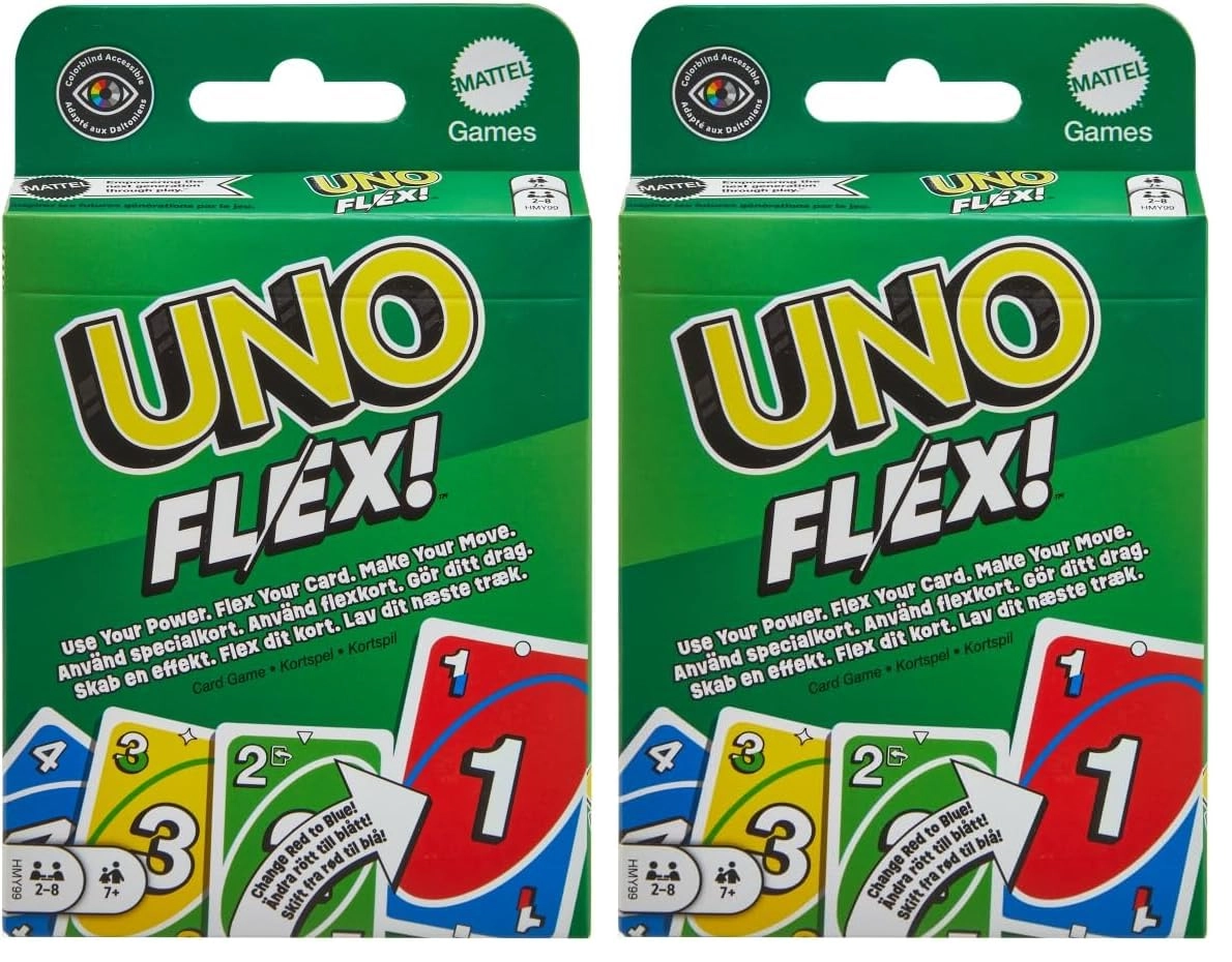 Mattel Games UNO Flex - Card Game Pack of 2