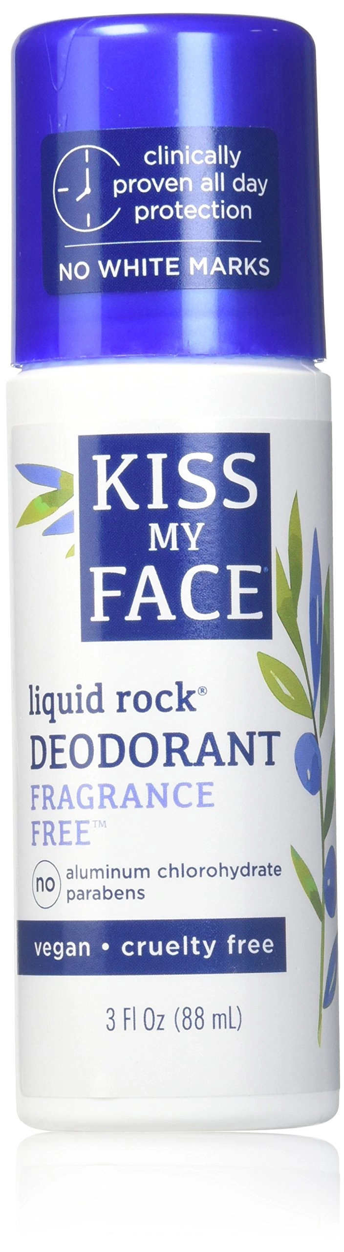 Kiss My Face Natural Liquid Rock Deodorant - Fragrance-Free 3 oz