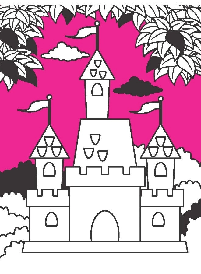 Neon Colouring World - Princess - Colouring Book with Neon Pens | Box Set
