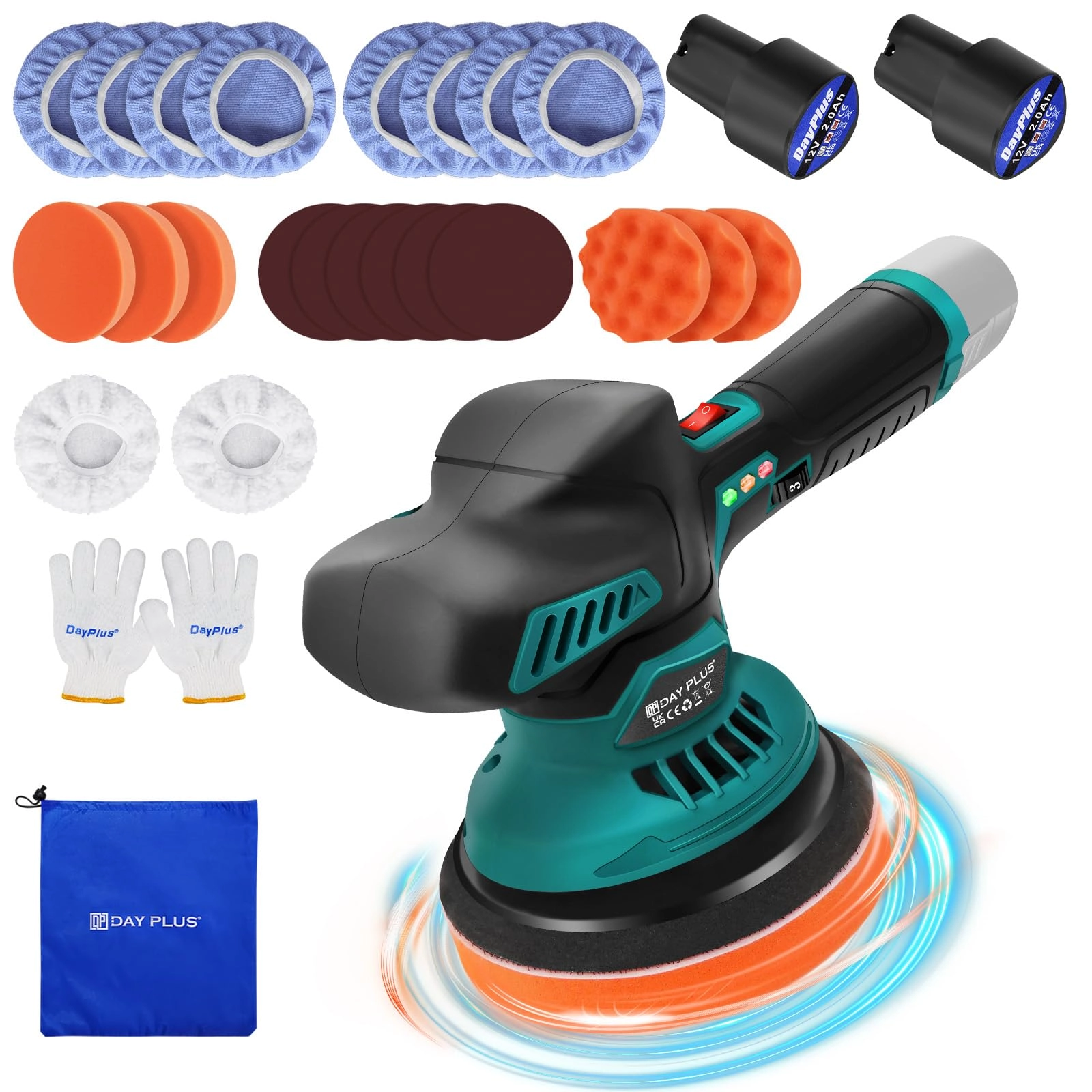 Cordless Buffer Polisher - 580W 125mm–150mm