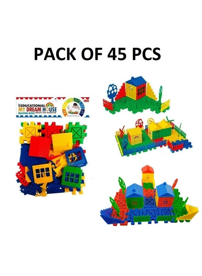 House Building Blocks - Construction 45 pcs