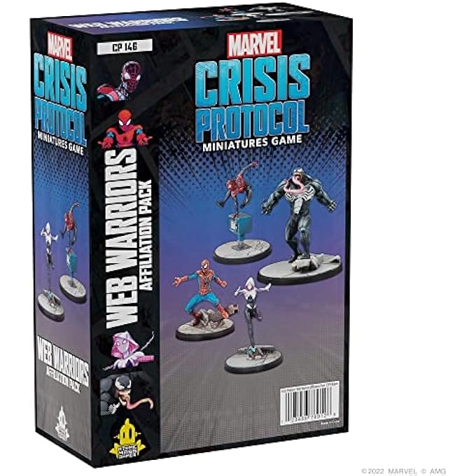 Atomic Mass Games Marvel Crisis Protocol: Web Warriors Affiliation Pack - Miniatures Game