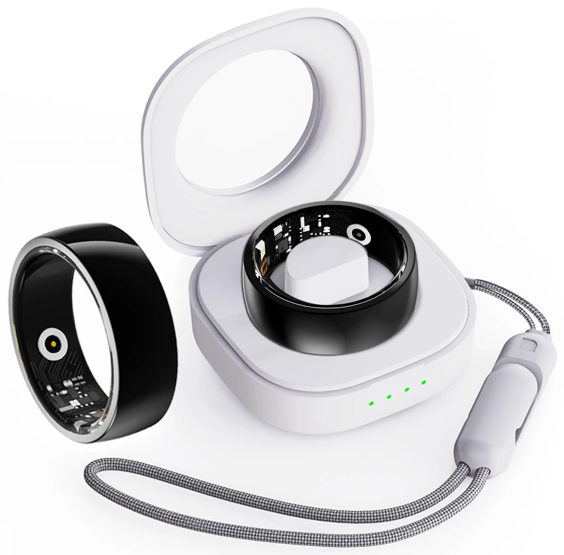 Smart Ring - Heart Rate Blood Pressure Sleep Tracker