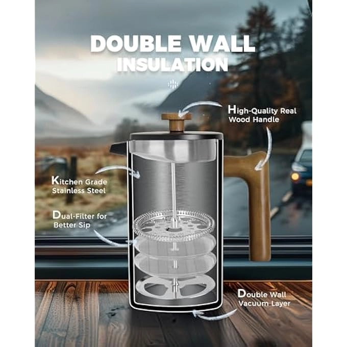 Cafetiere - 8 Cup 1 L