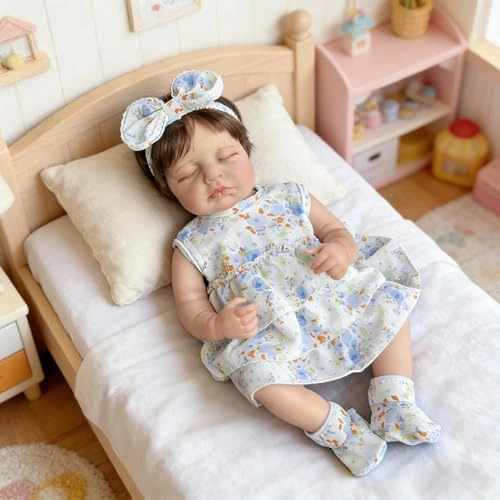 Loulou Reborn Baby Doll - 20 inch Full Body Vinyl Girl Ages 3+