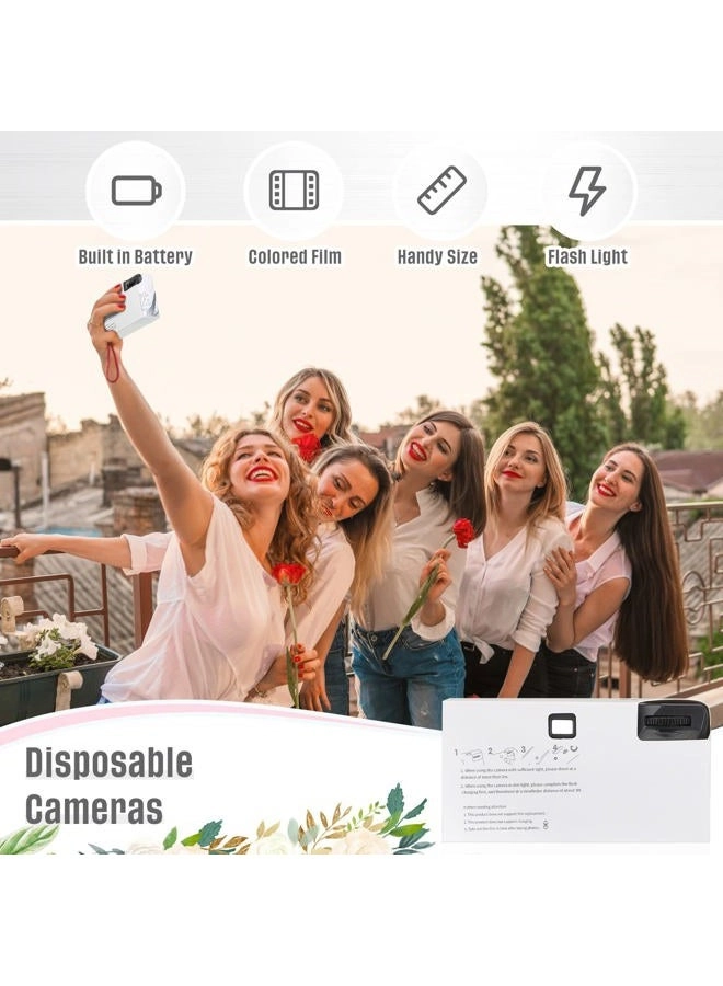 Disposable Film Camera - 4 Pcs Flash 27 Exposure 34mm