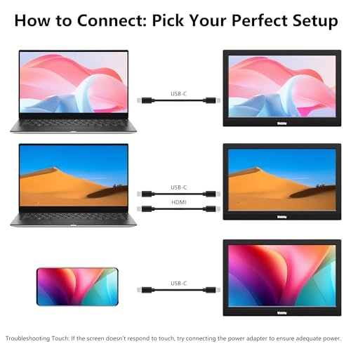 Touch Screen Portable Monitor - 1366x768 11.6"