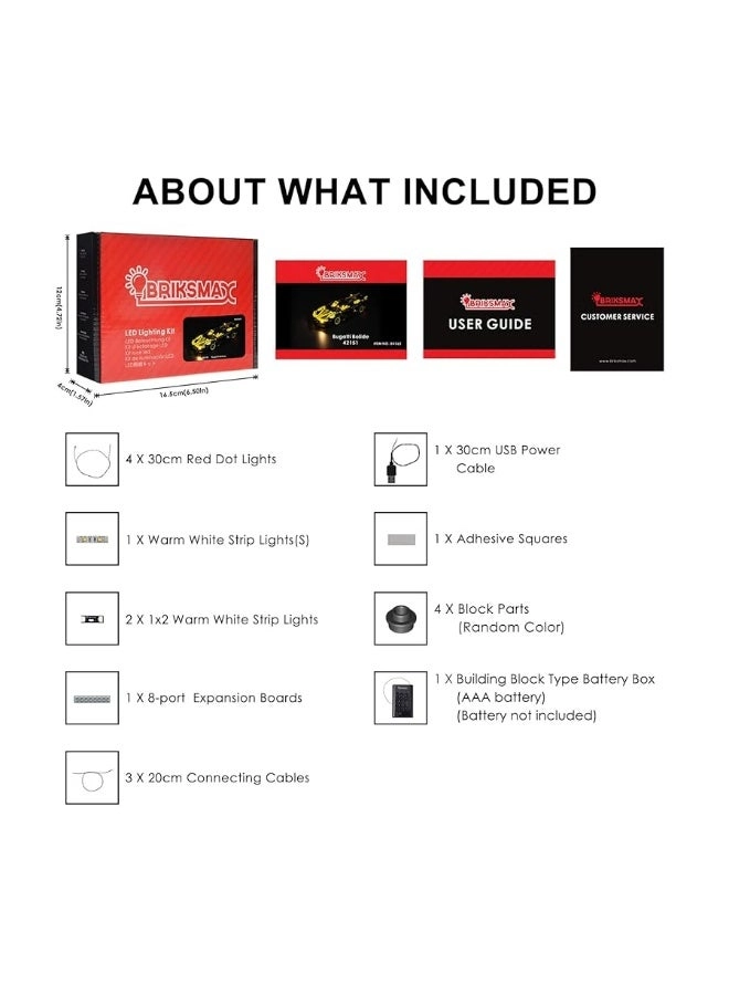 Led Lighting Kit - Compatible with 42151 Bugatti Bolide