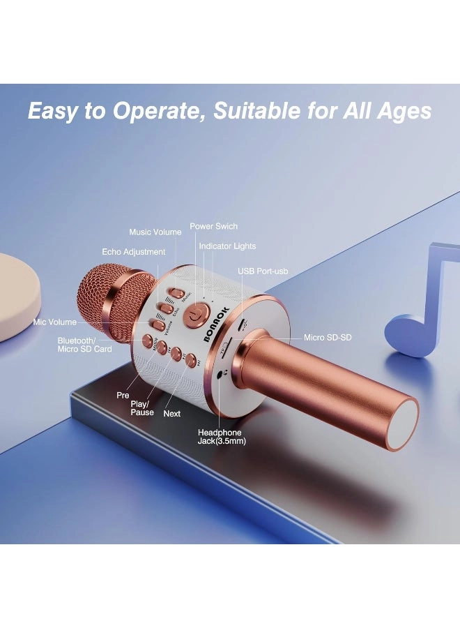 Karaoke Microphone Q78 - Bluetooth Disco Lights Echo Effect