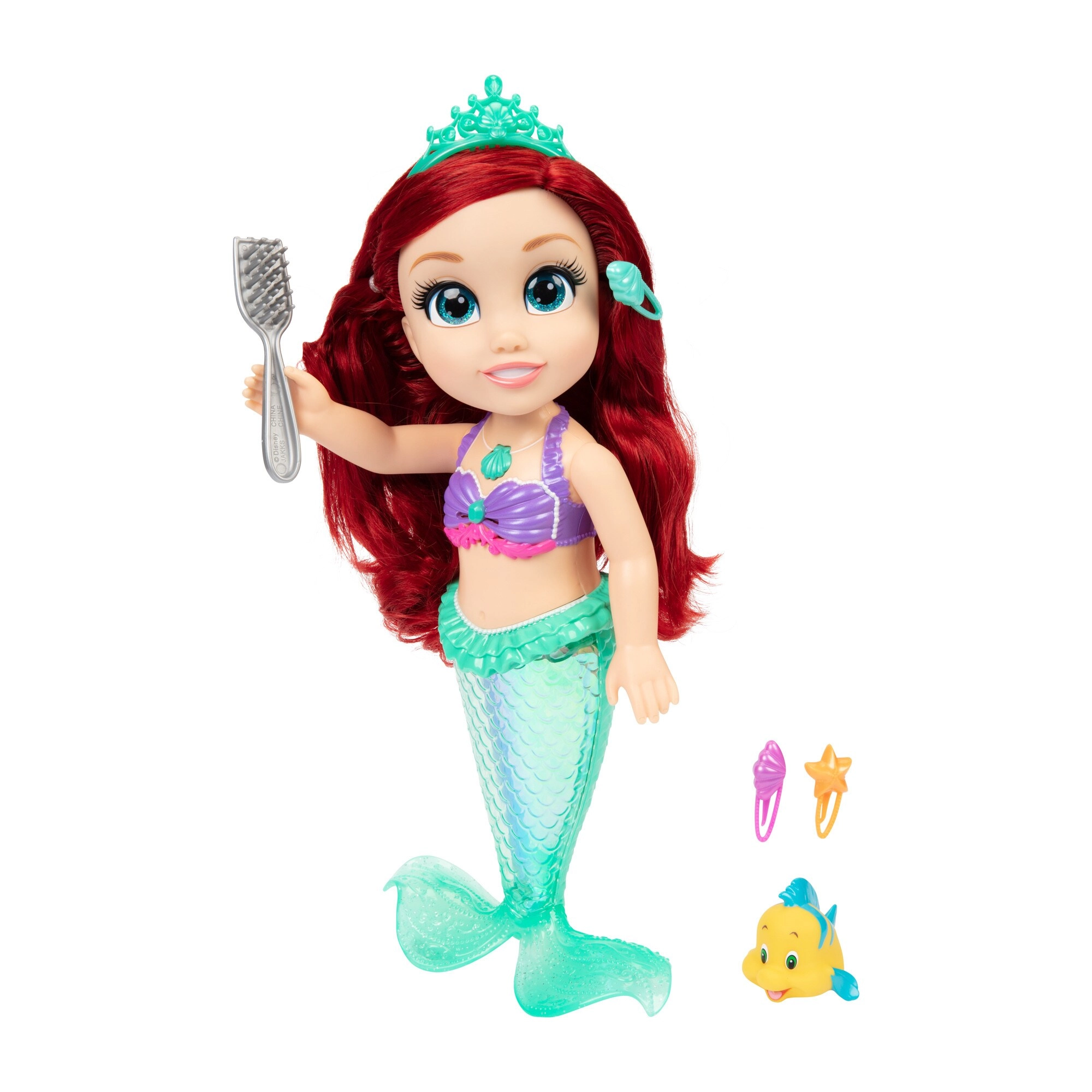 Ariel & Flounder Doll - 14 inches Accessories Ages 3+