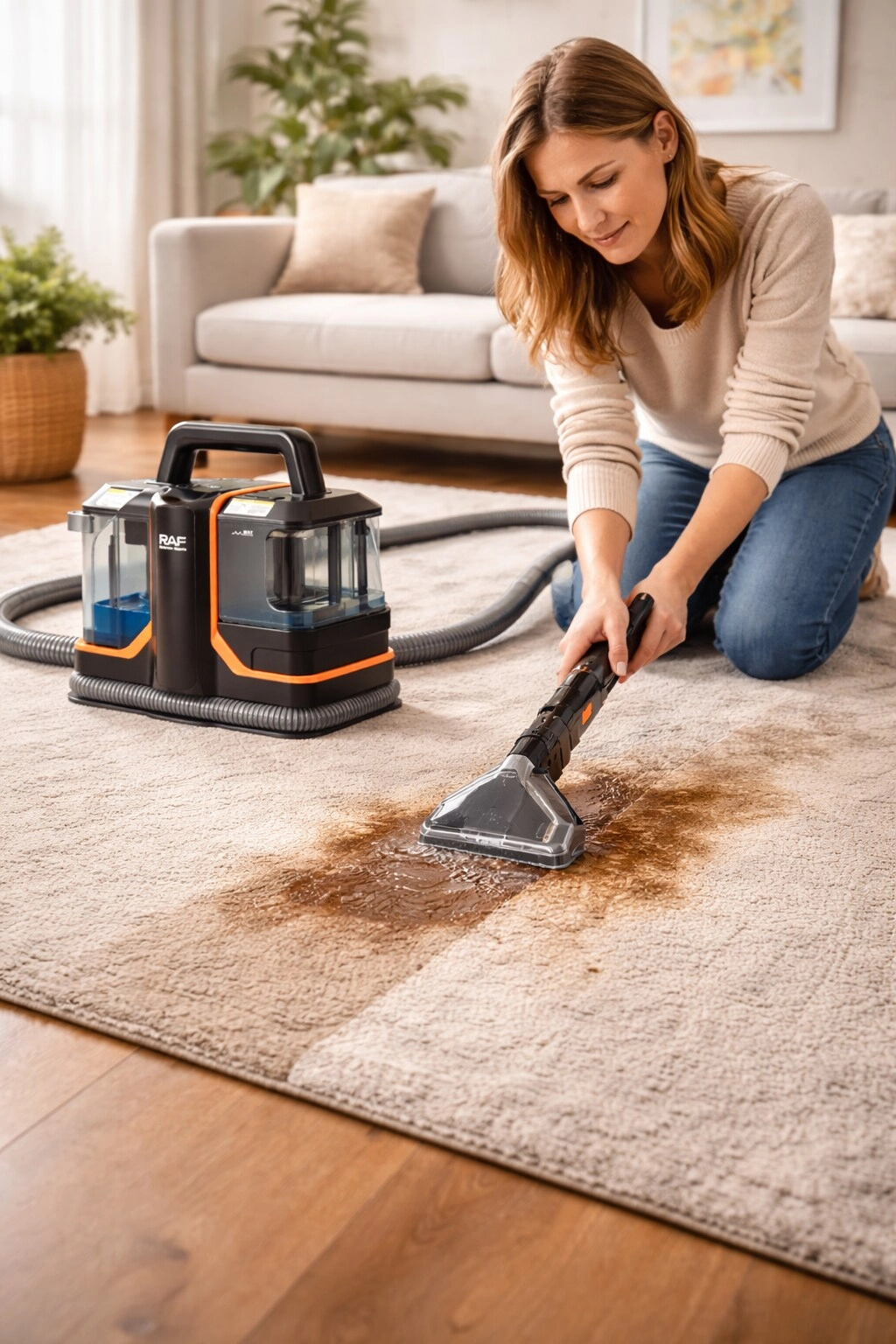 Portable Carpet & Upholstery Cleaner - spot cleaning 450W