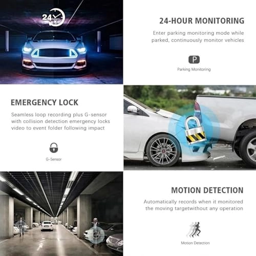 Three-lens driving recorder - 1080P 30FPS