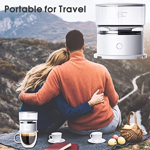 Mini Hand-Pressed Coffee Maker - 120ml 2*AAA Rotating Dripper