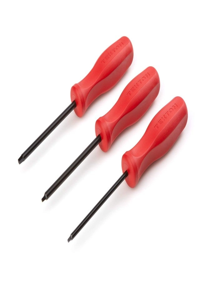 TEKTON Square Hard Handle Black Oxide Square Screwdriver Set (3 Pcs)