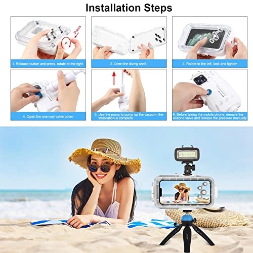 Waterproof Case - iPhone 13/13 Pro 12/12 Pro 40m White