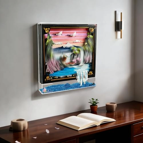 Acrylic Display Case - 37 x 8 x 42 cm for Lego 31218 Cherry Blossom Landscape