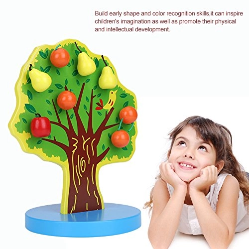 Wooden Magnetic Fruit Apple Tree - 16 pieces