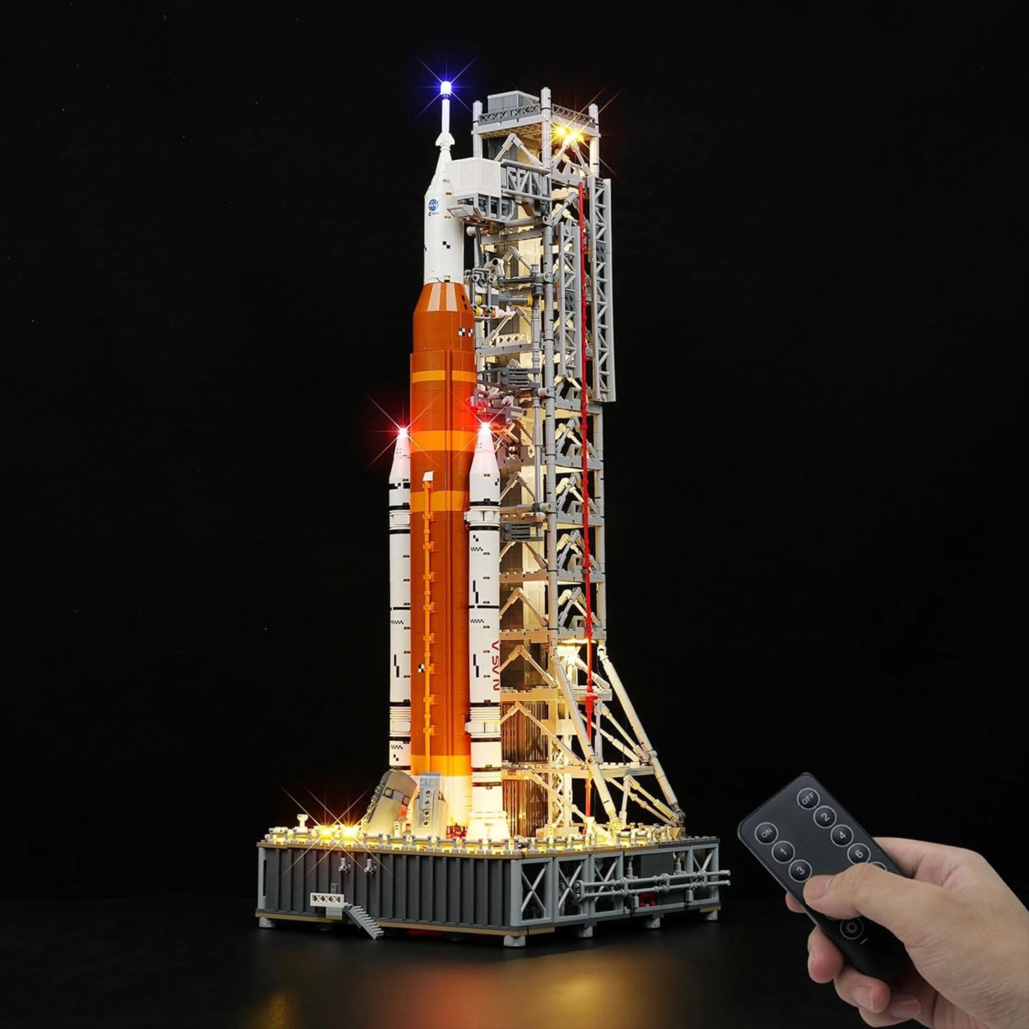 Shengor Led Lighting Kit for Lego 10341 Rocket and Launch Pad - Remote Control
