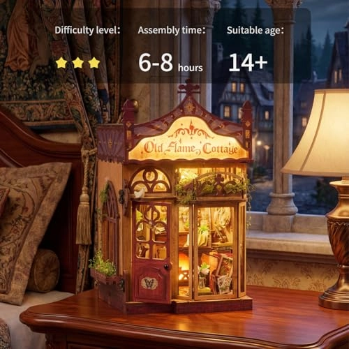 Miniature Wooden Dollhouse Furniture Kit - Creative Room 1:24