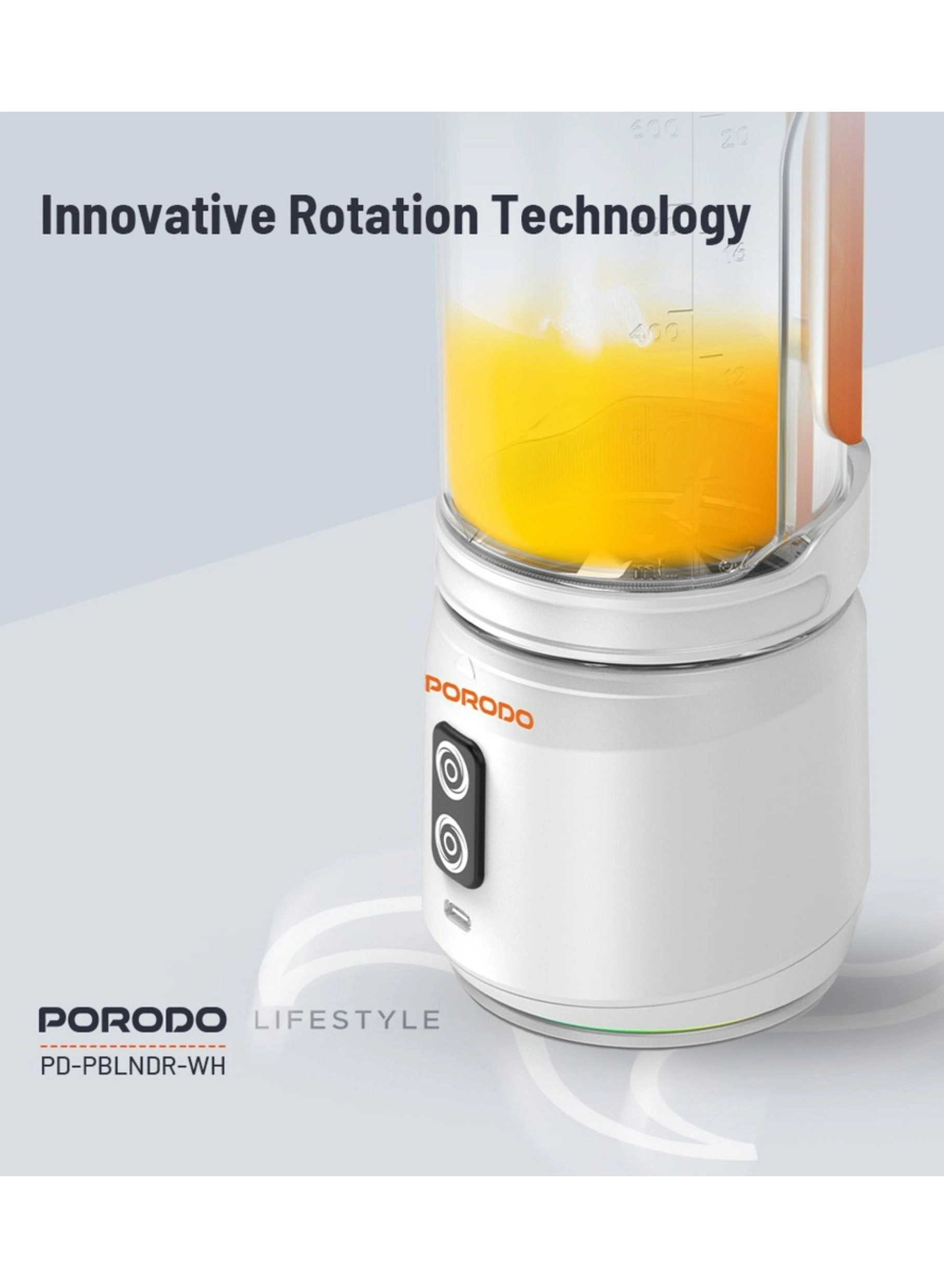 PD-PBLNDR-WH - Dual Spin Clockwise & Reverse Portable White