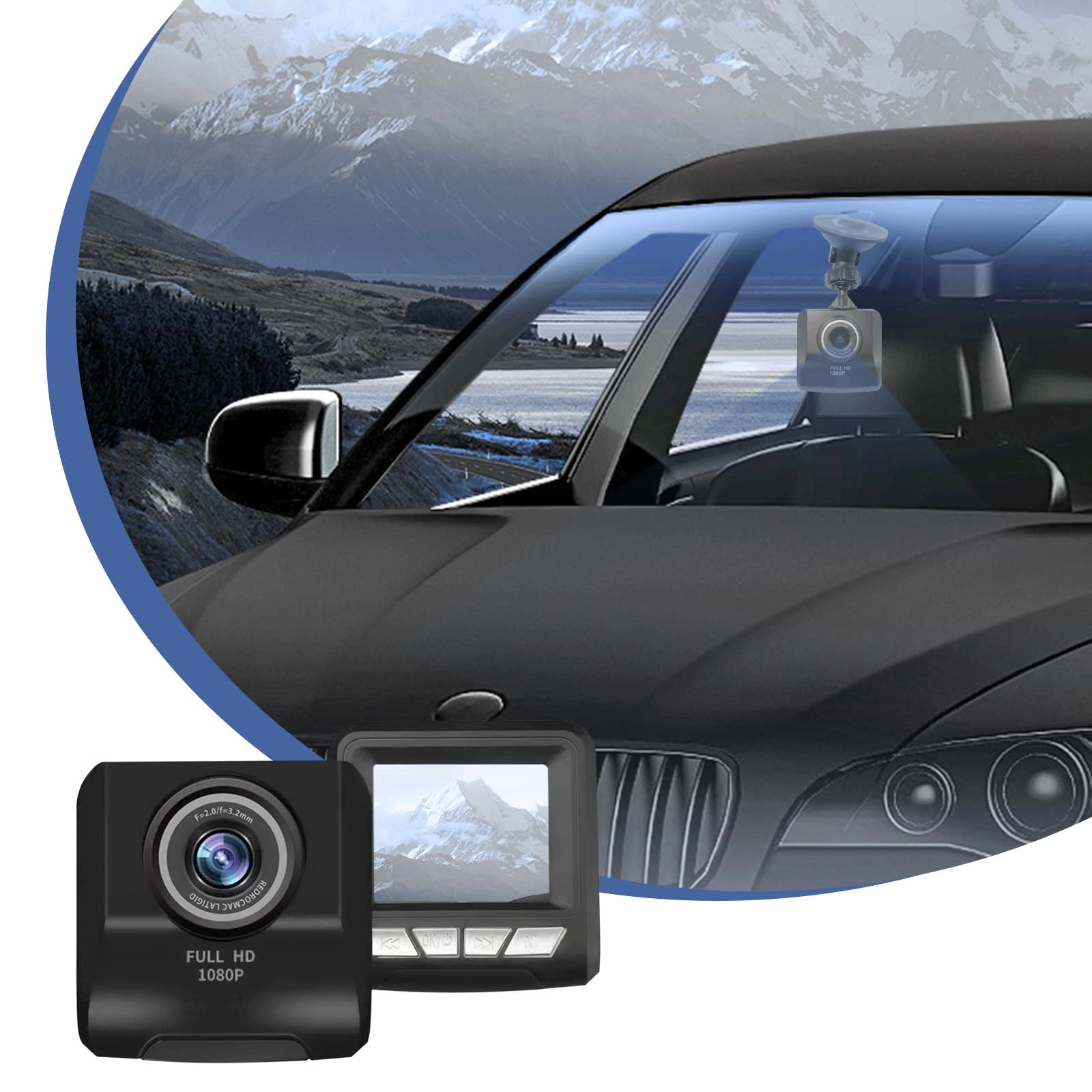 DIYIER Universal Dash Cam - 1080p
