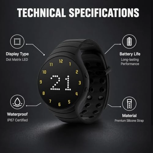 Vibration Alarm Bracelet 45mm Silicone