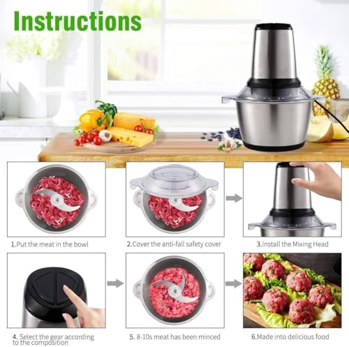 Electric Meat Grinder - 2L Corded Electric