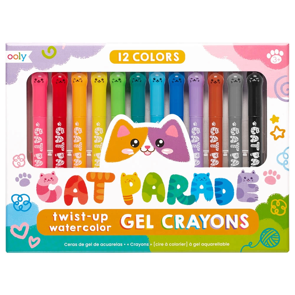 Cat Parade Watercolor Gel Crayons - 12 piece(s)