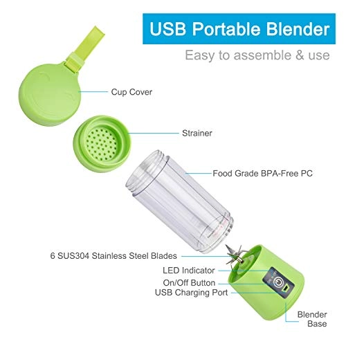 0721412003884 - Portable USB Rechargeable 6-Blade