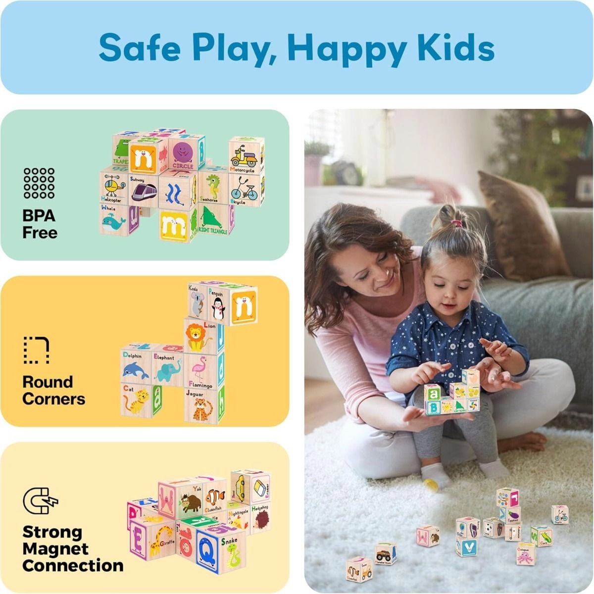 Magnetic Cubes - 3 + 36 pieces