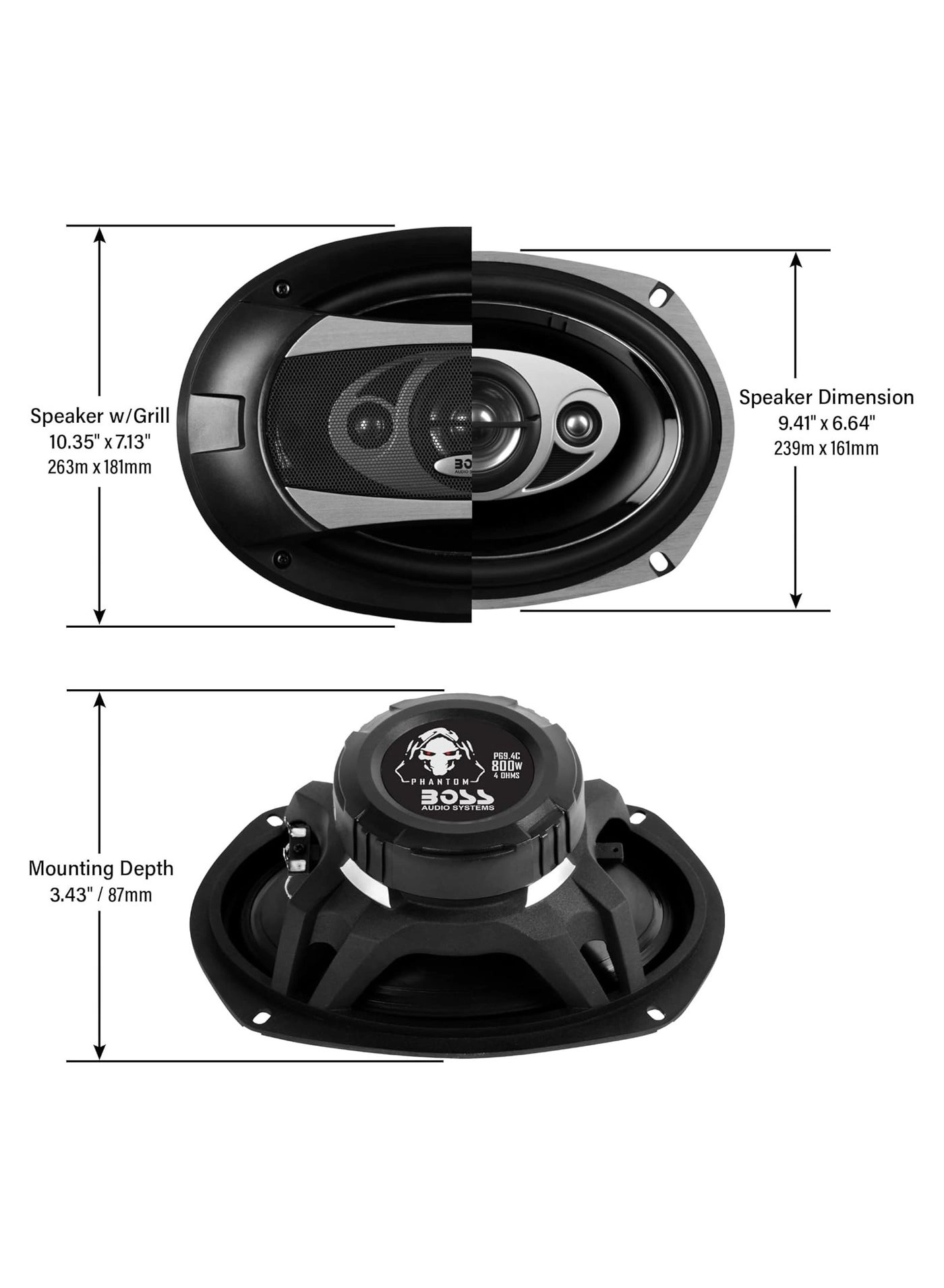 P69.4C - 6*9 inch 4 Way