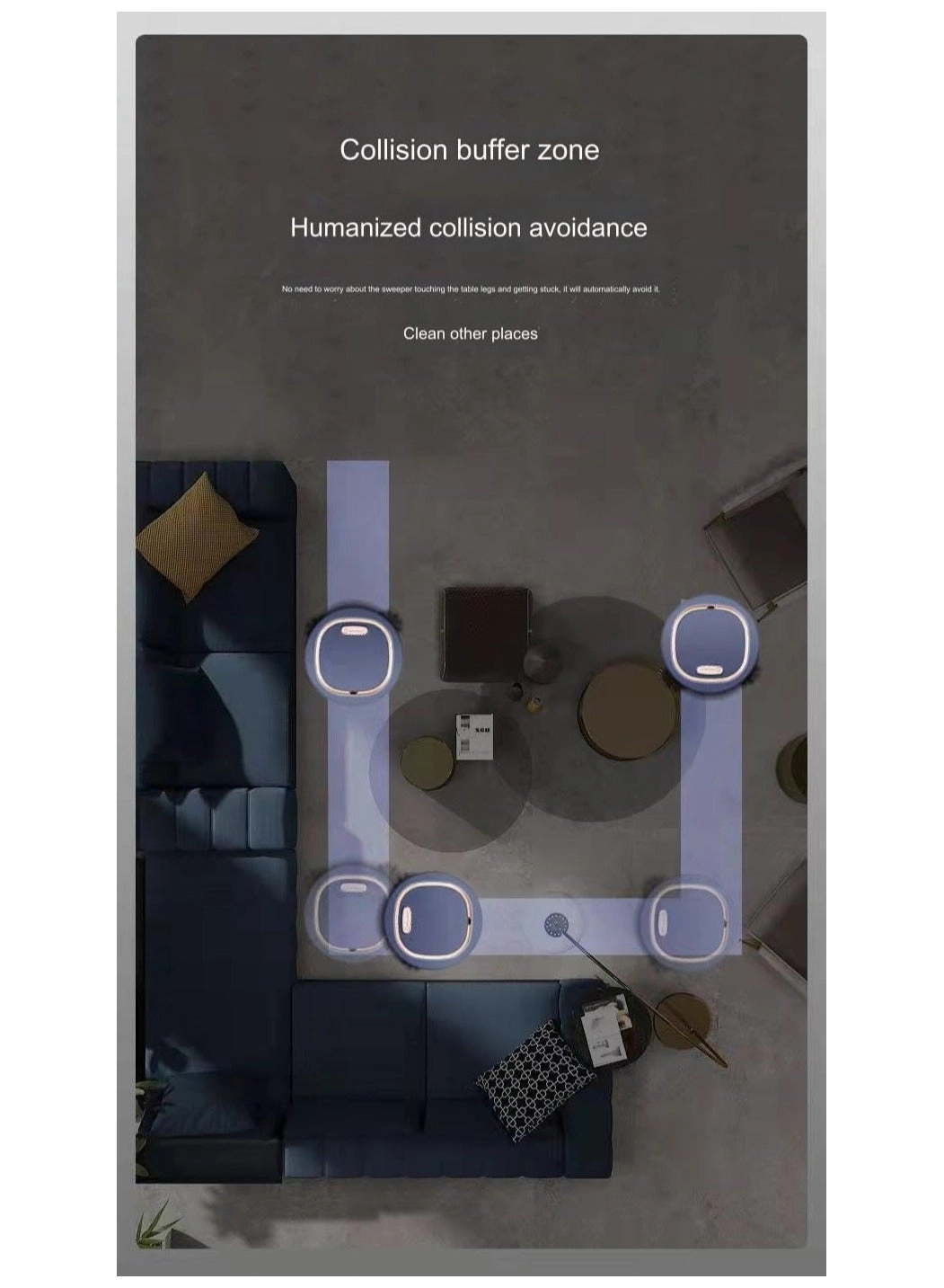 3-in-1 Robot Vacuum - With Mop Cordless USB Rechargeable