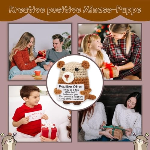 Positive Otter Pocket Hug 7 cm Knitted