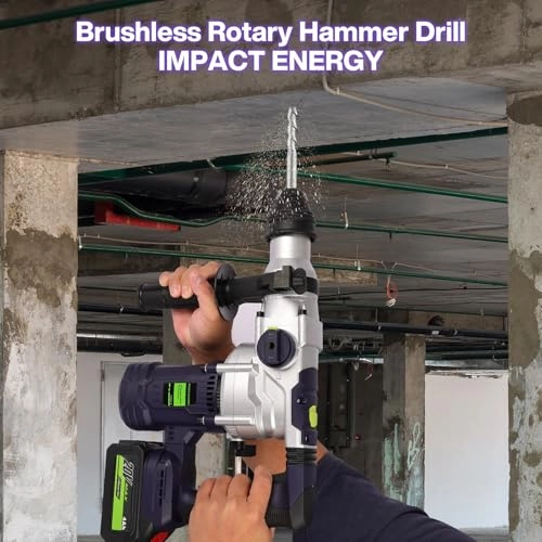 Rotary Hammer Drill - 2Pcs 4.0Ah