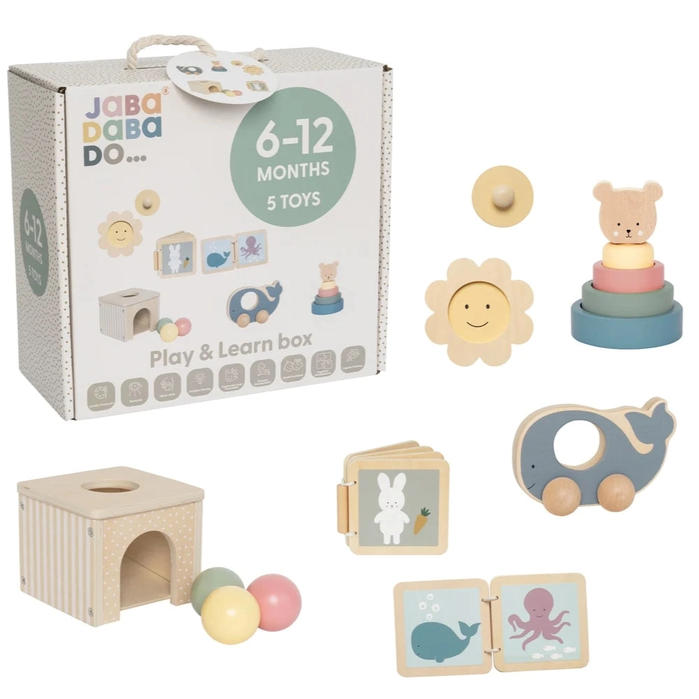 JaBaDaBaDo Play and Learn Box - 12-18 months old 4 piece(s)