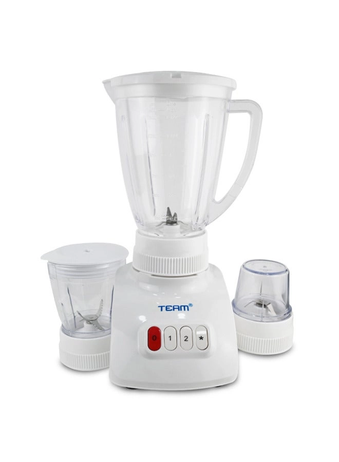 3-in-1 Blender - Grinder and Chopper, Stainless Steel Blades, 2 Speeds + Pulse
