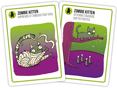 Exploding Kittens: Zombie Kittens - Card Game (French)