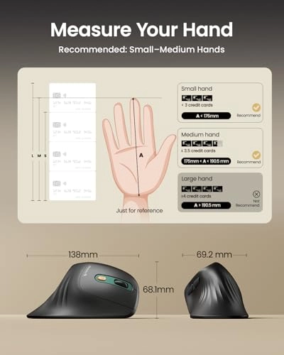 EM11 NL Ergonomic Vertical Mouse - Wireless