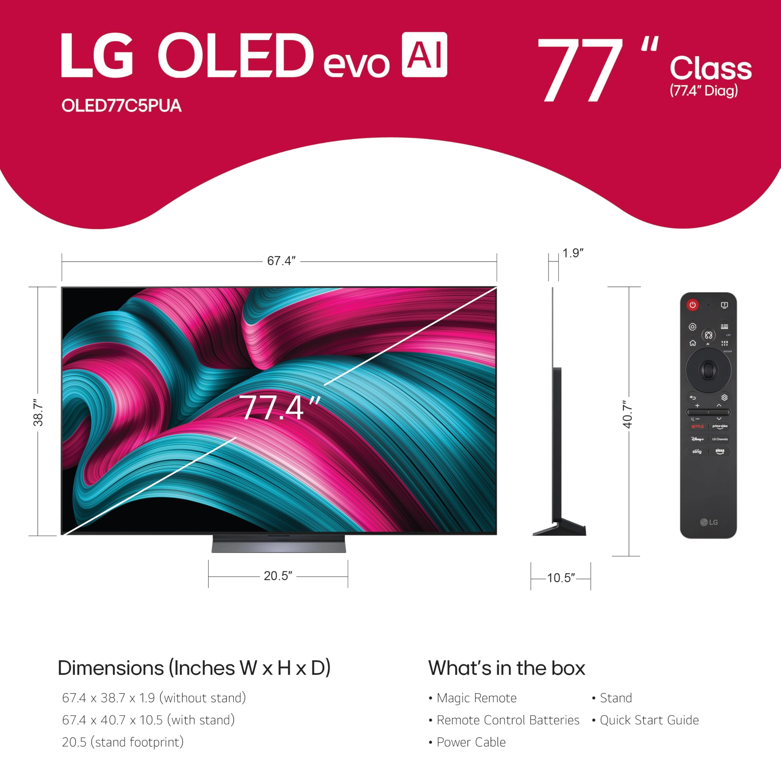 OLED77C5PUA.AUSZ - 77 inch