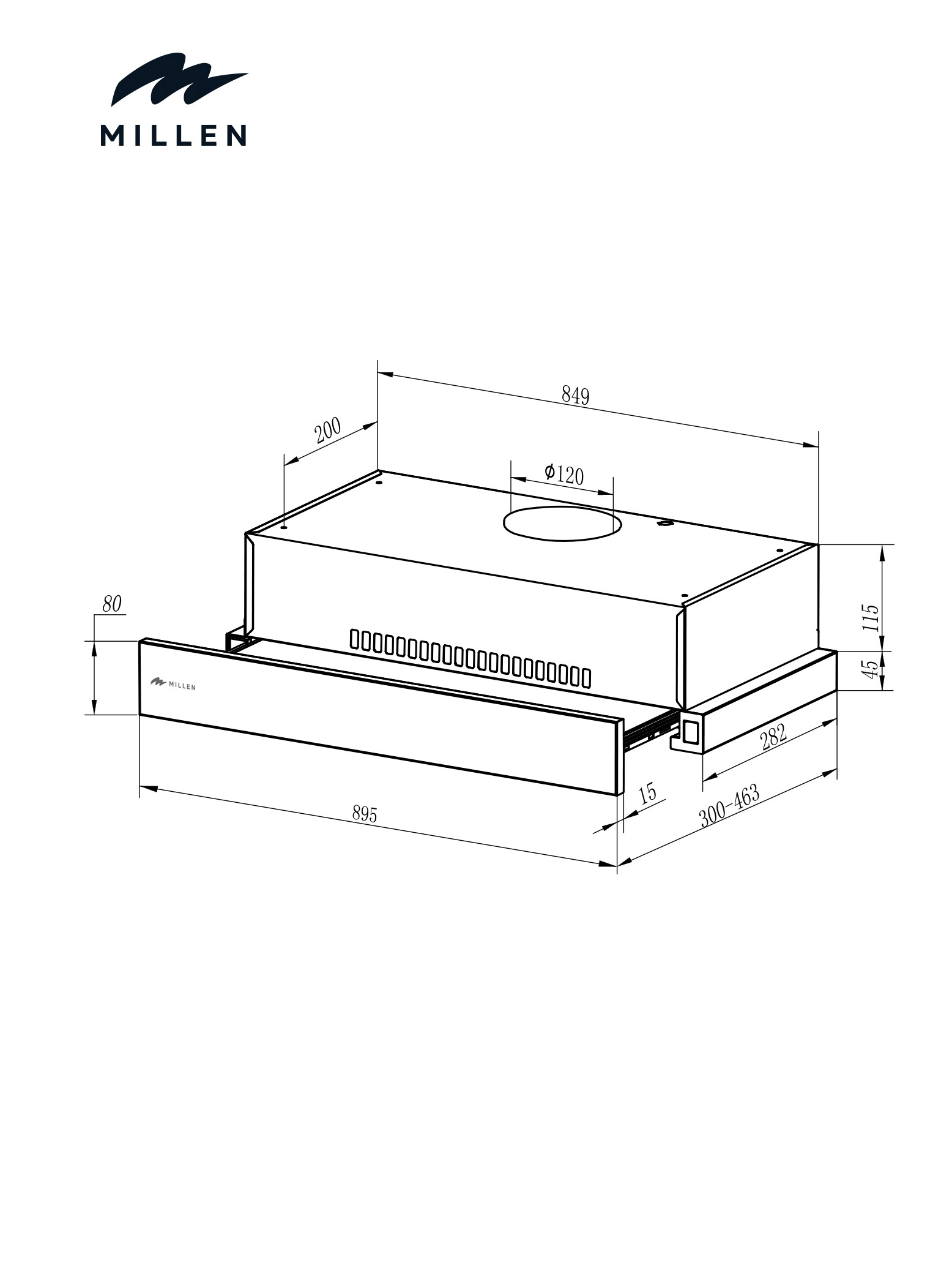 MBRHS 901 IX - 400 m3/h 90 cm