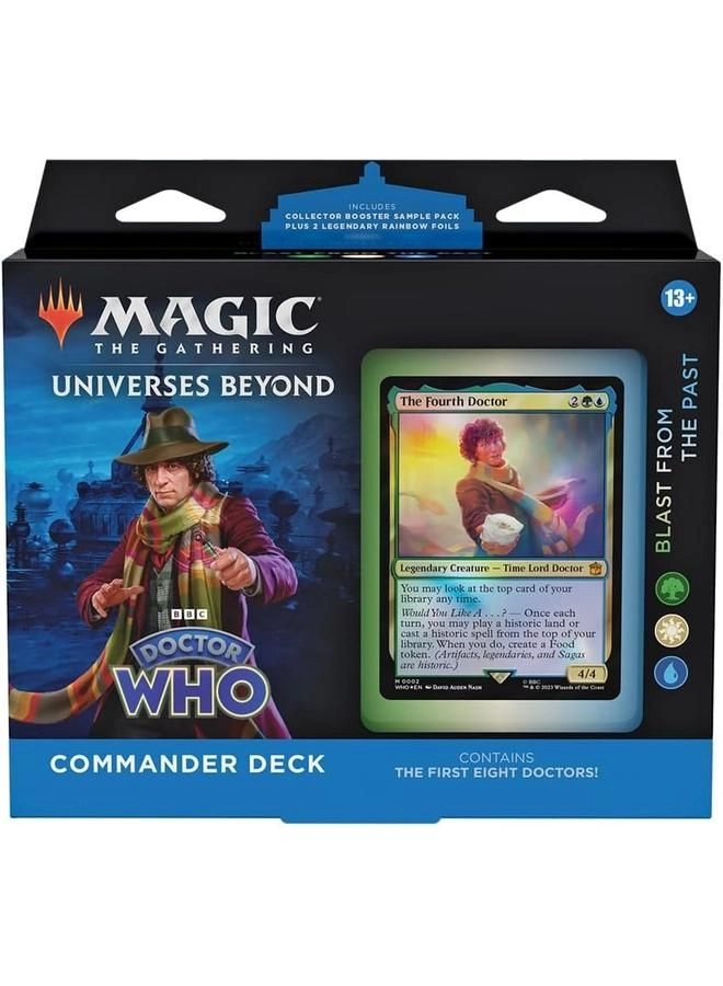 Doctor Who Commander Deck - 100-Card + Collector Booster Sample Pack - 2-Card + Accessories