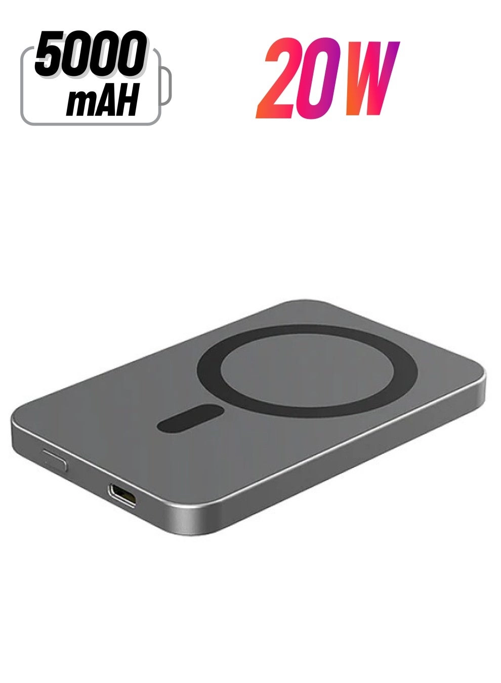 Wireless Power Bank - 5000 Watt-hour 20 Watt Wireless charging