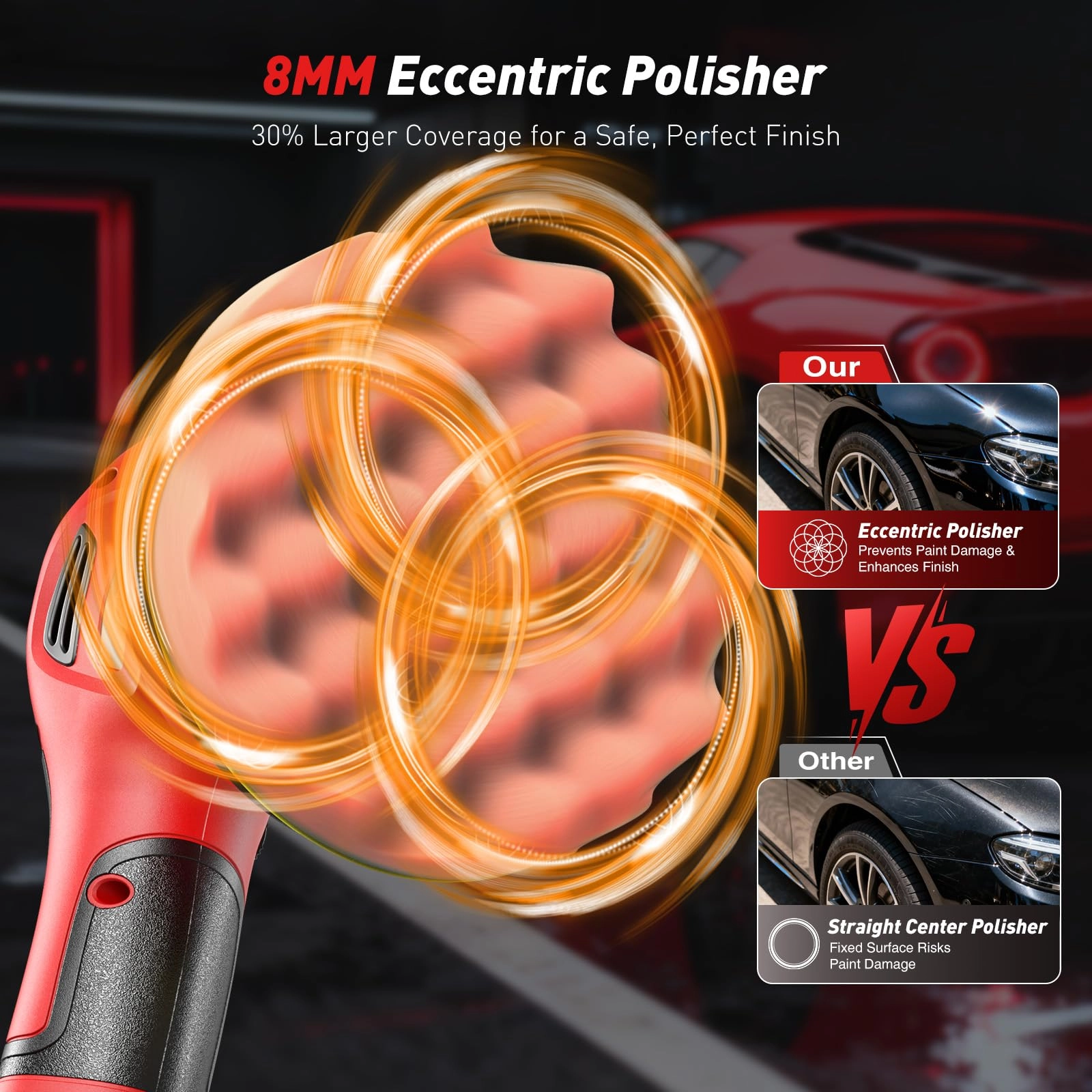 Cordless Car Buffer Polisher - 6 Inch